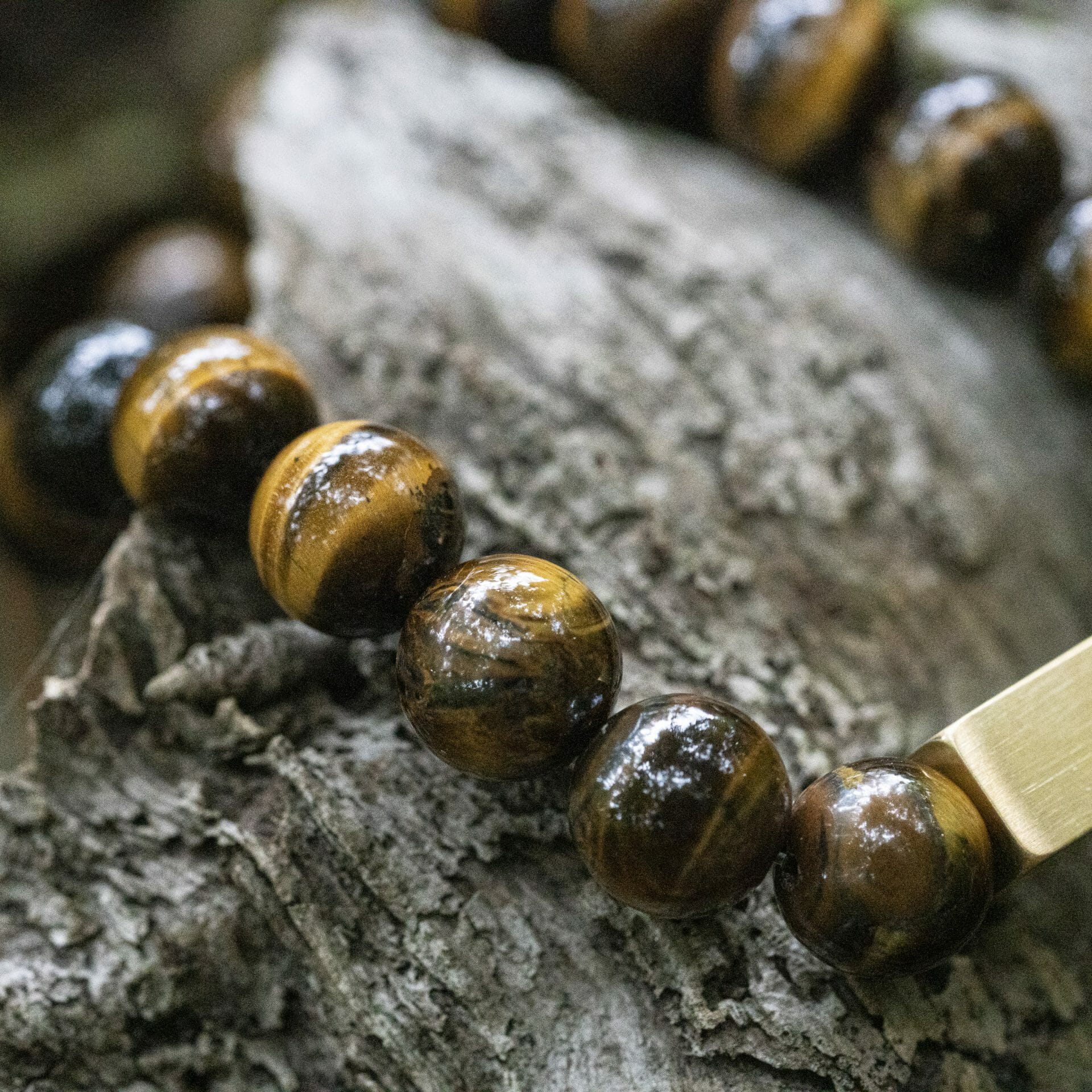 Tijger oog / Tiger Eye Armband – 10mm Kralen