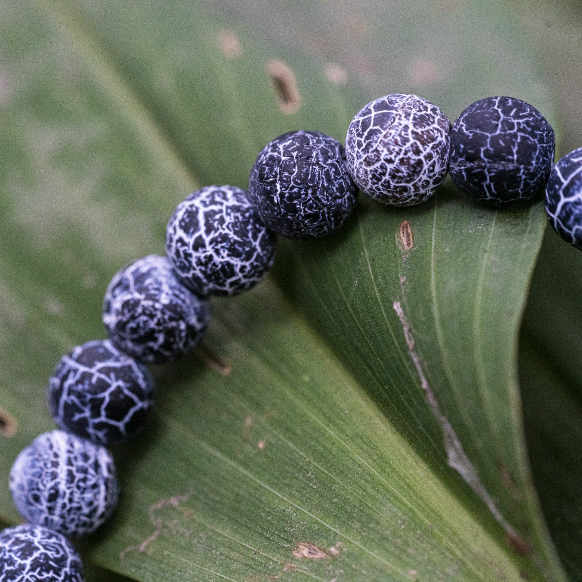 Ocean Blue 🌊 Blauwe Agaat Armband – Natuurstenen Kralen