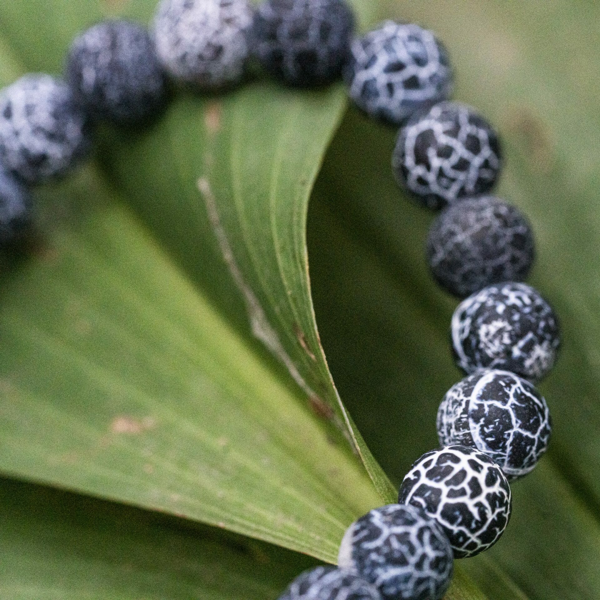 Ocean Blue 🌊 Blauwe Agaat Armband – Natuurstenen Kralen