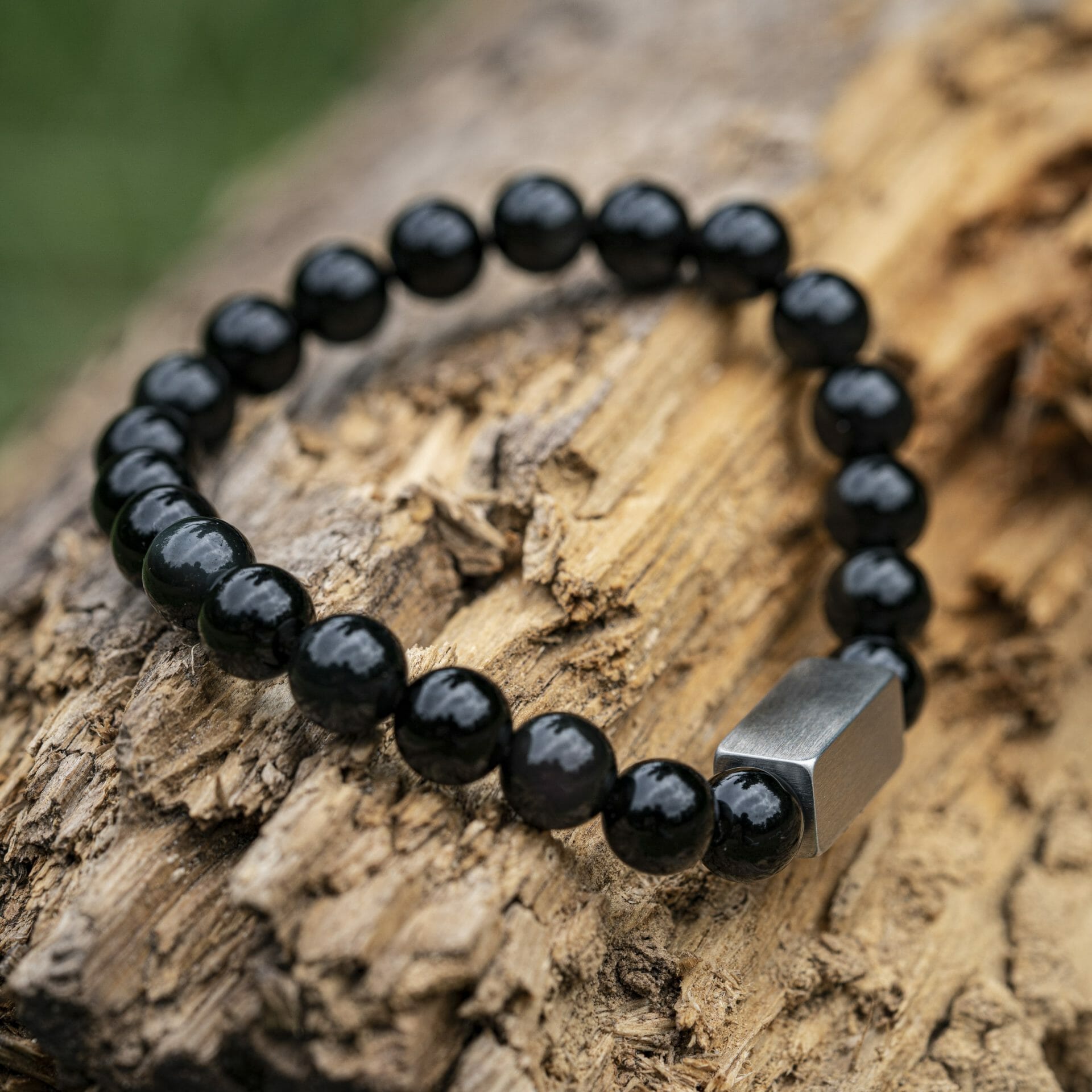 Obsidian zwarte natuurstenen Kralen Armband