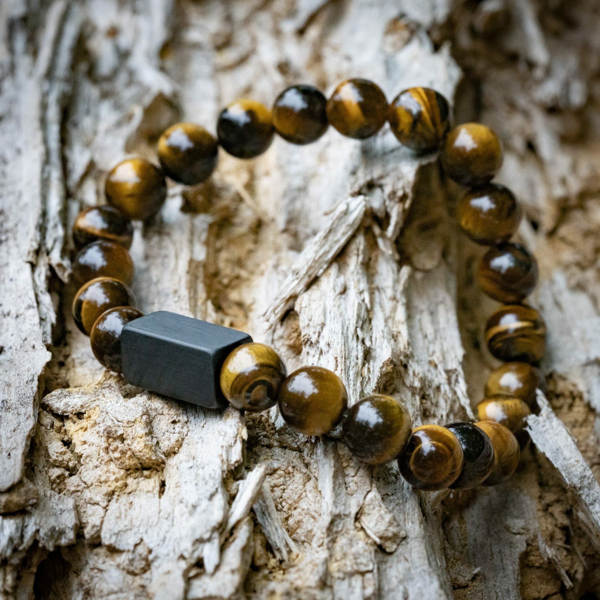 Naam gravure Tijger ogen / Tiger Eye - 8mm Kralen Armband