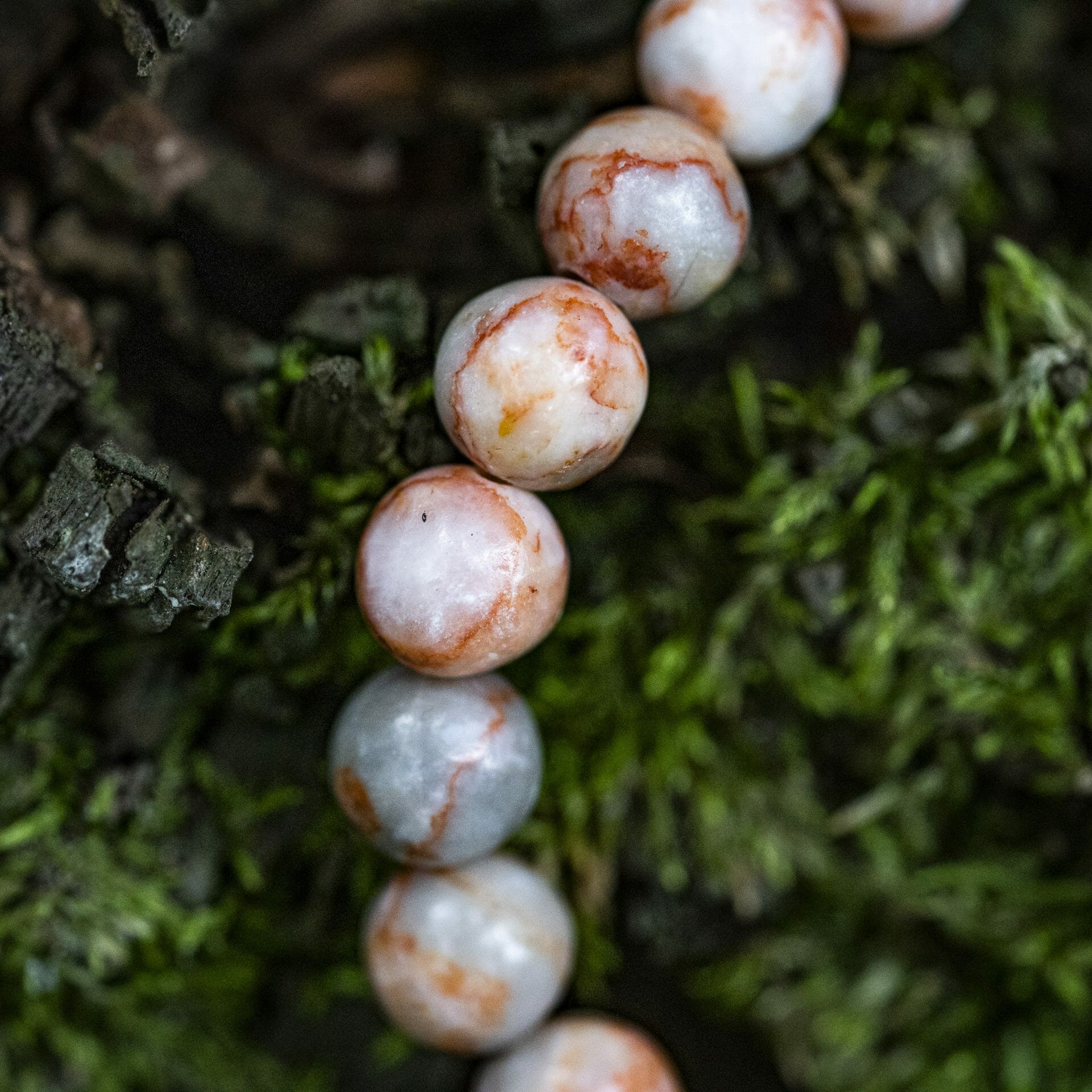 Roze Jasper Netstone - 8mm Kralen Armband