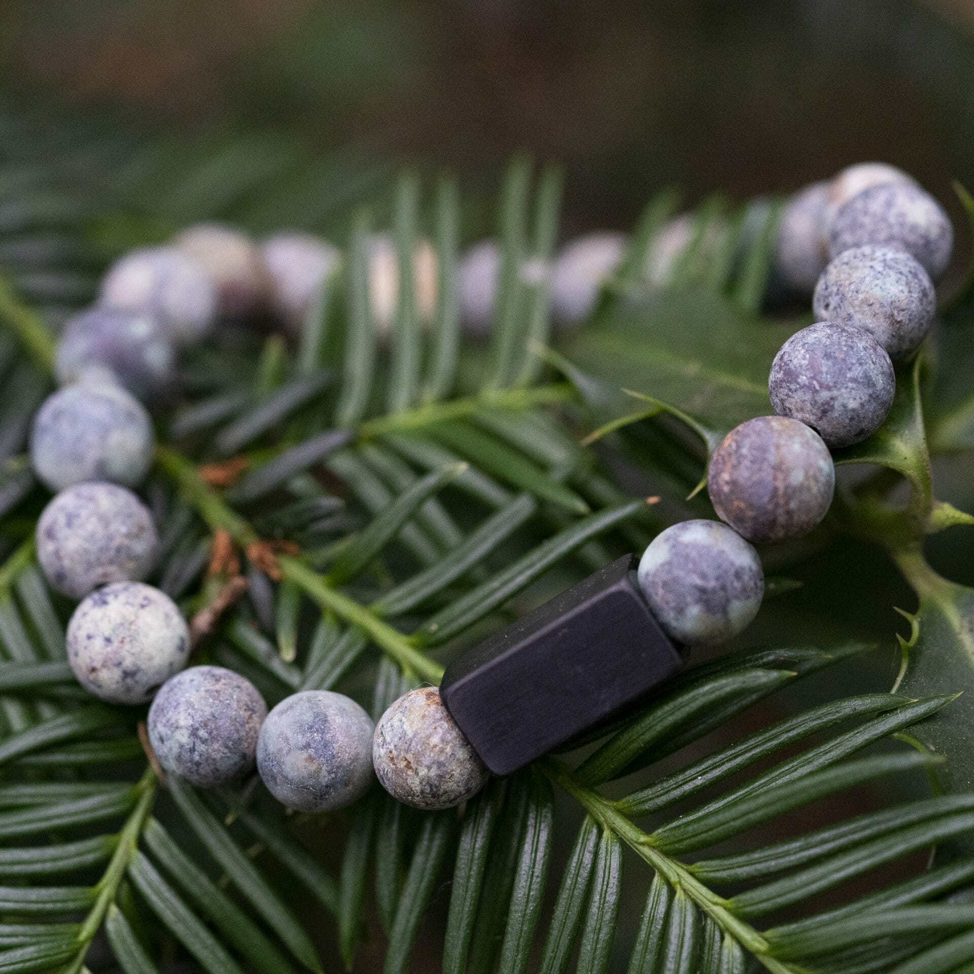 Matte Turquoise Armband met Naamgravure – 8mm Kralen