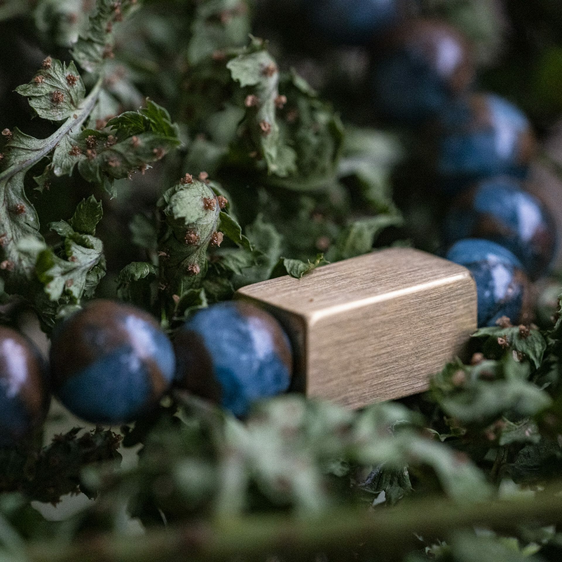 Blauwe Goud-aderige 8mm Natuurstenen kralen armband