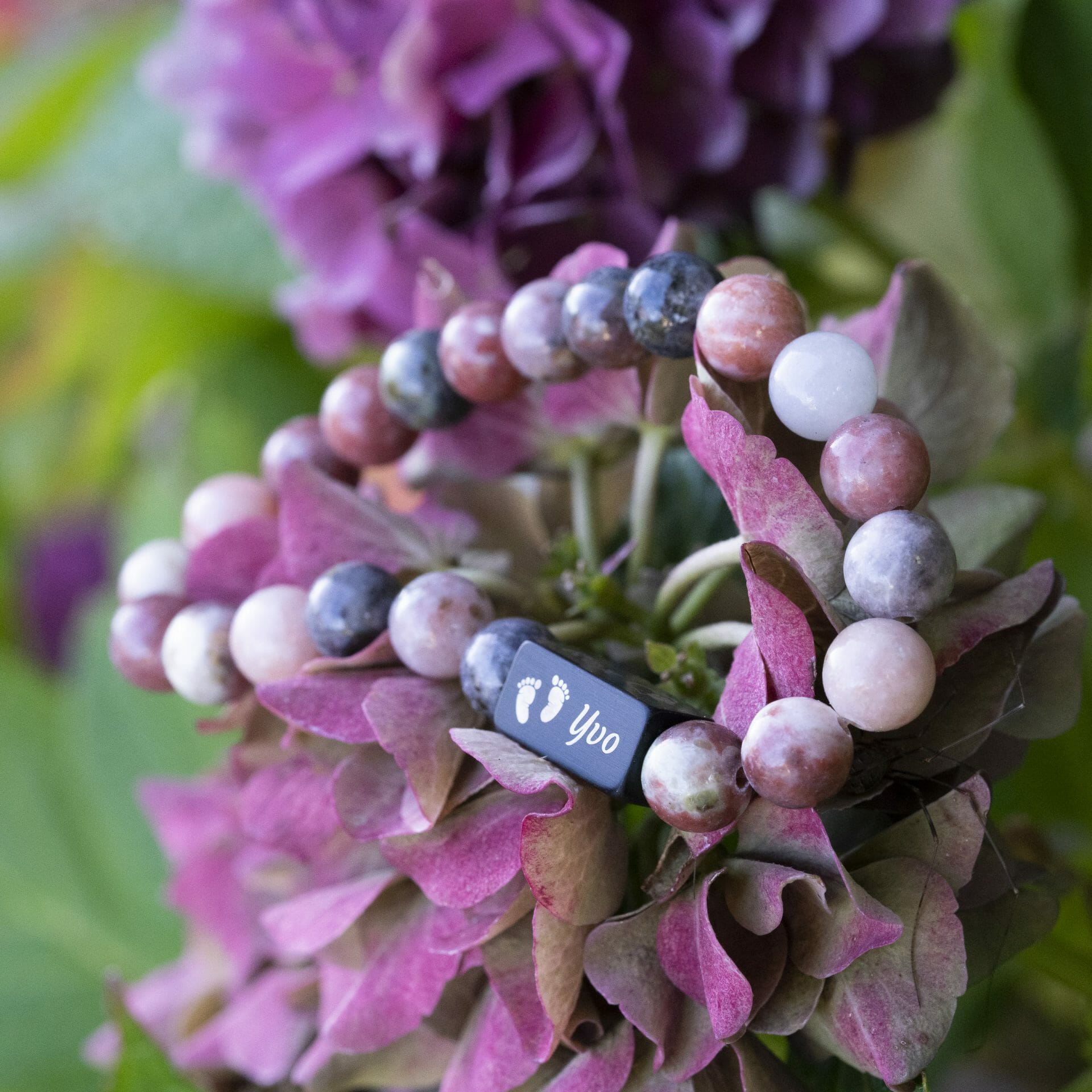 Baby Naam Armband – Handgemaakt met Kralen | Cherry Blossom