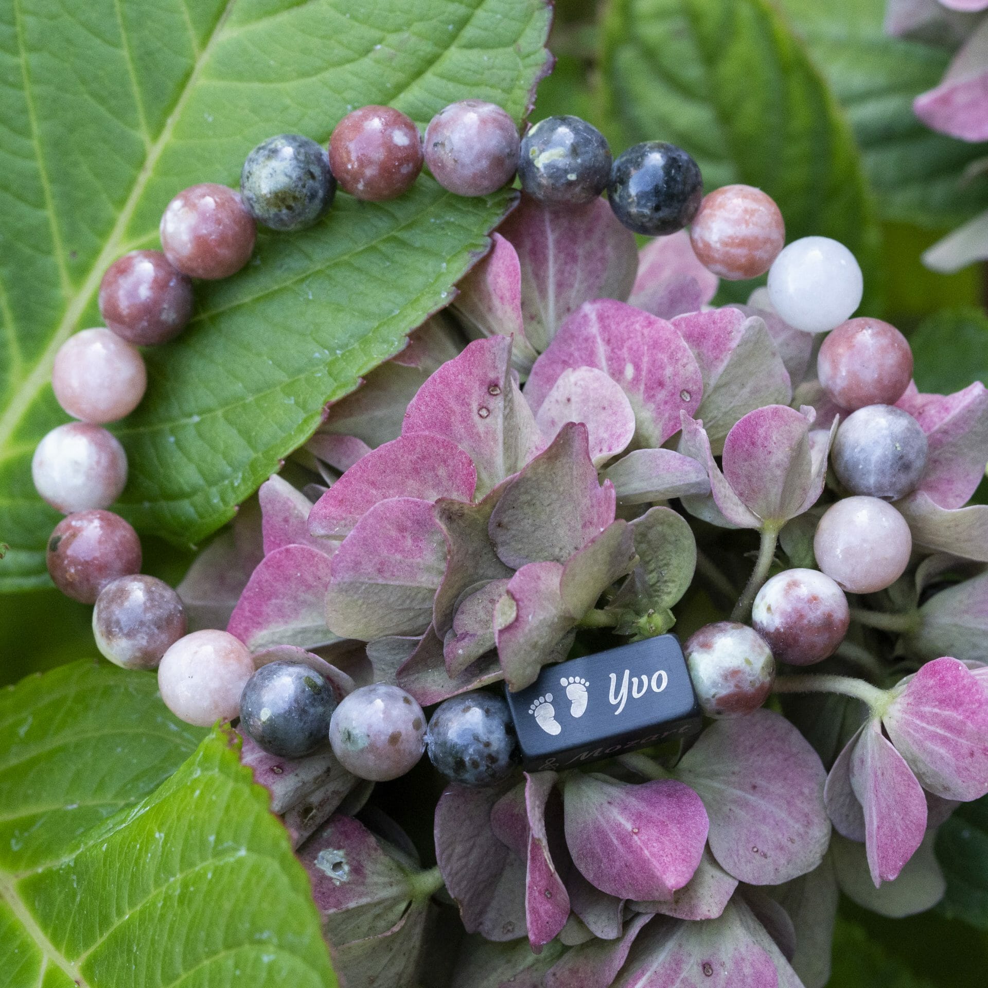 Baby Naam Armband – Handgemaakt met Kralen | Cherry Blossom