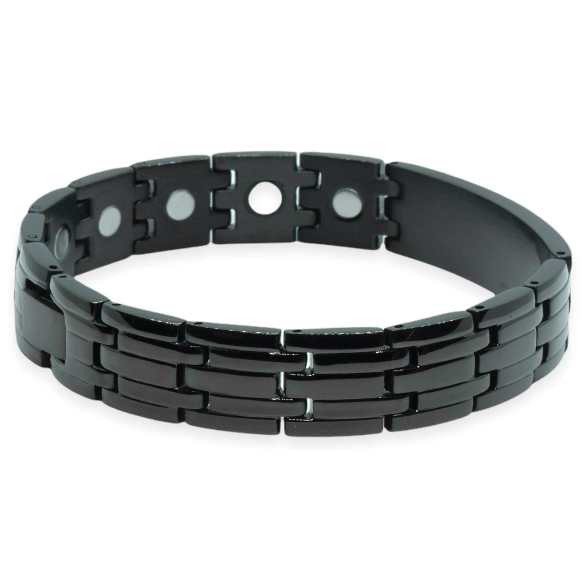 Magneet Armband – Lillestrøm zwart + eigen gravure