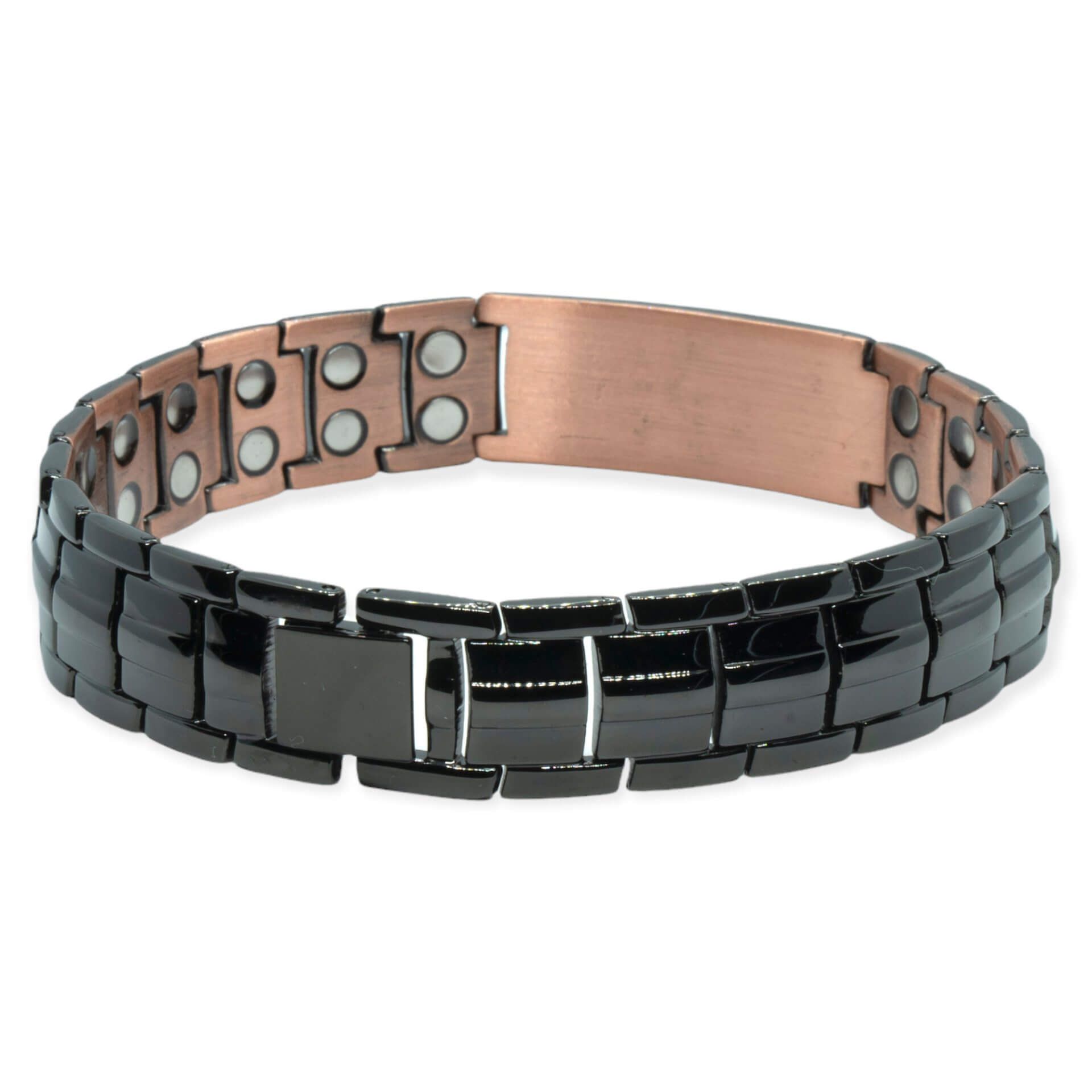 Zwarte Magneet Armband – Flåm + eigen tekst gravure