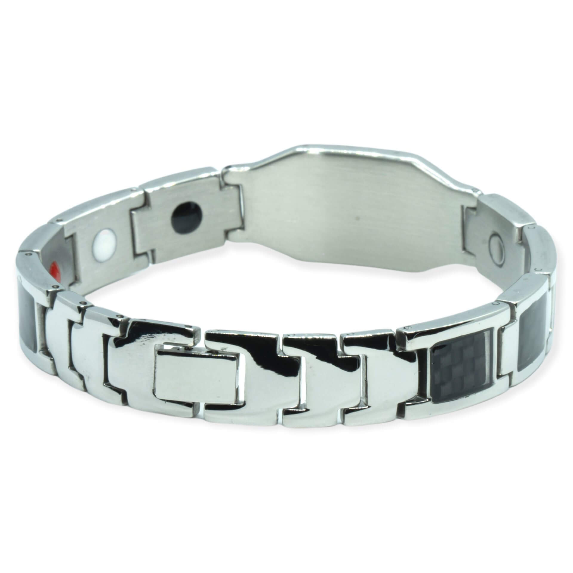 Magnetiva® Zilveren Carbon Magneetarmband