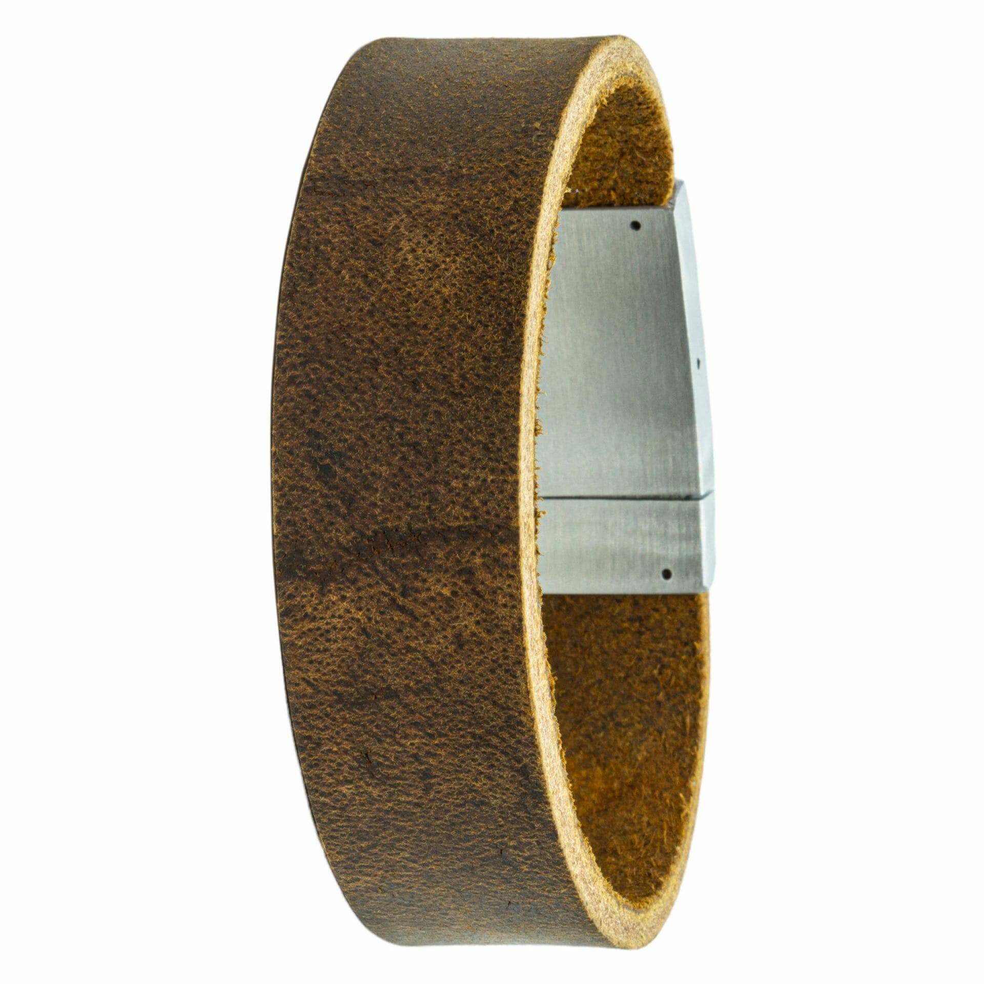 Vintage leren Fotoarmband met eigen foto