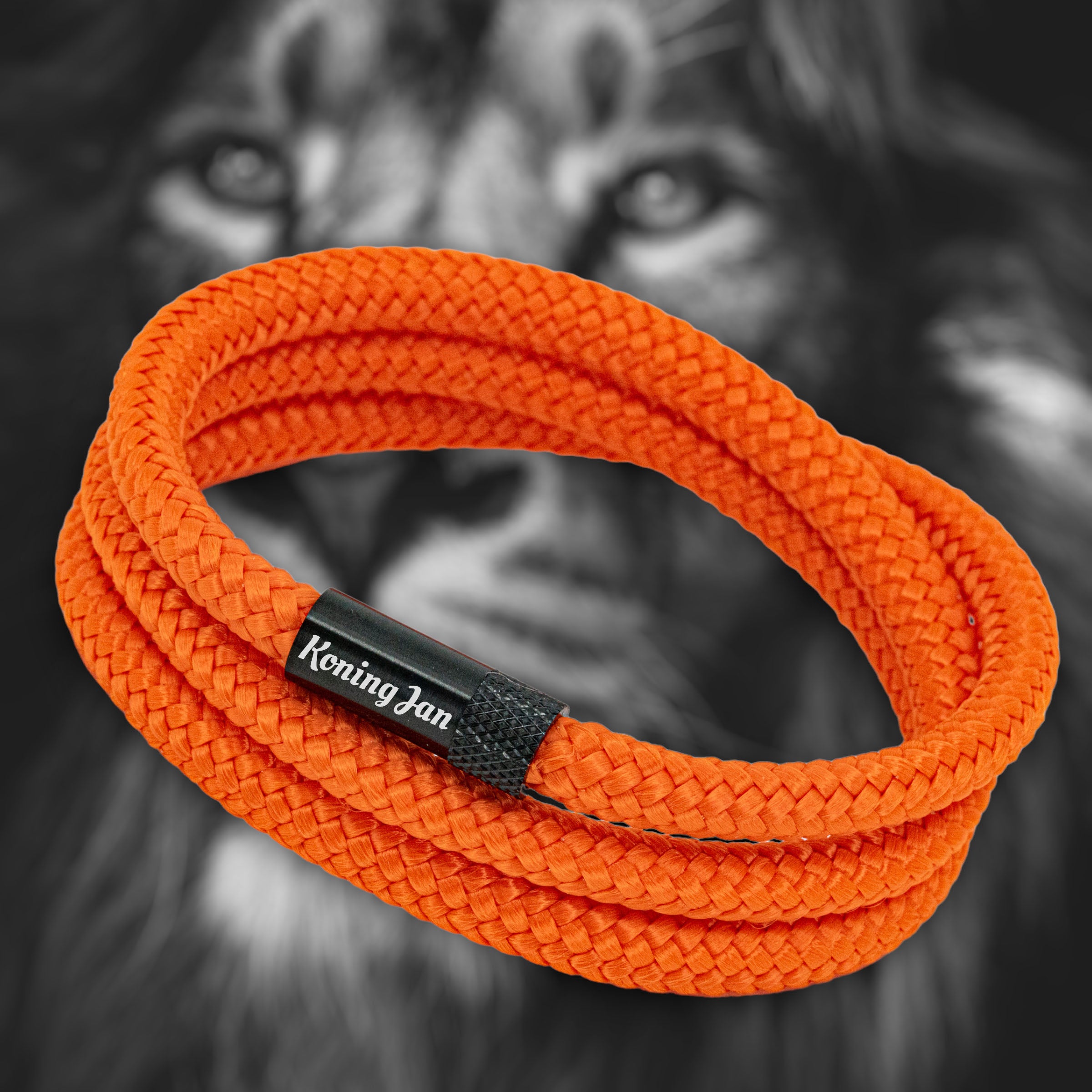 Jouw Club of Speler naam op Oranje armband – Luxe Paracord