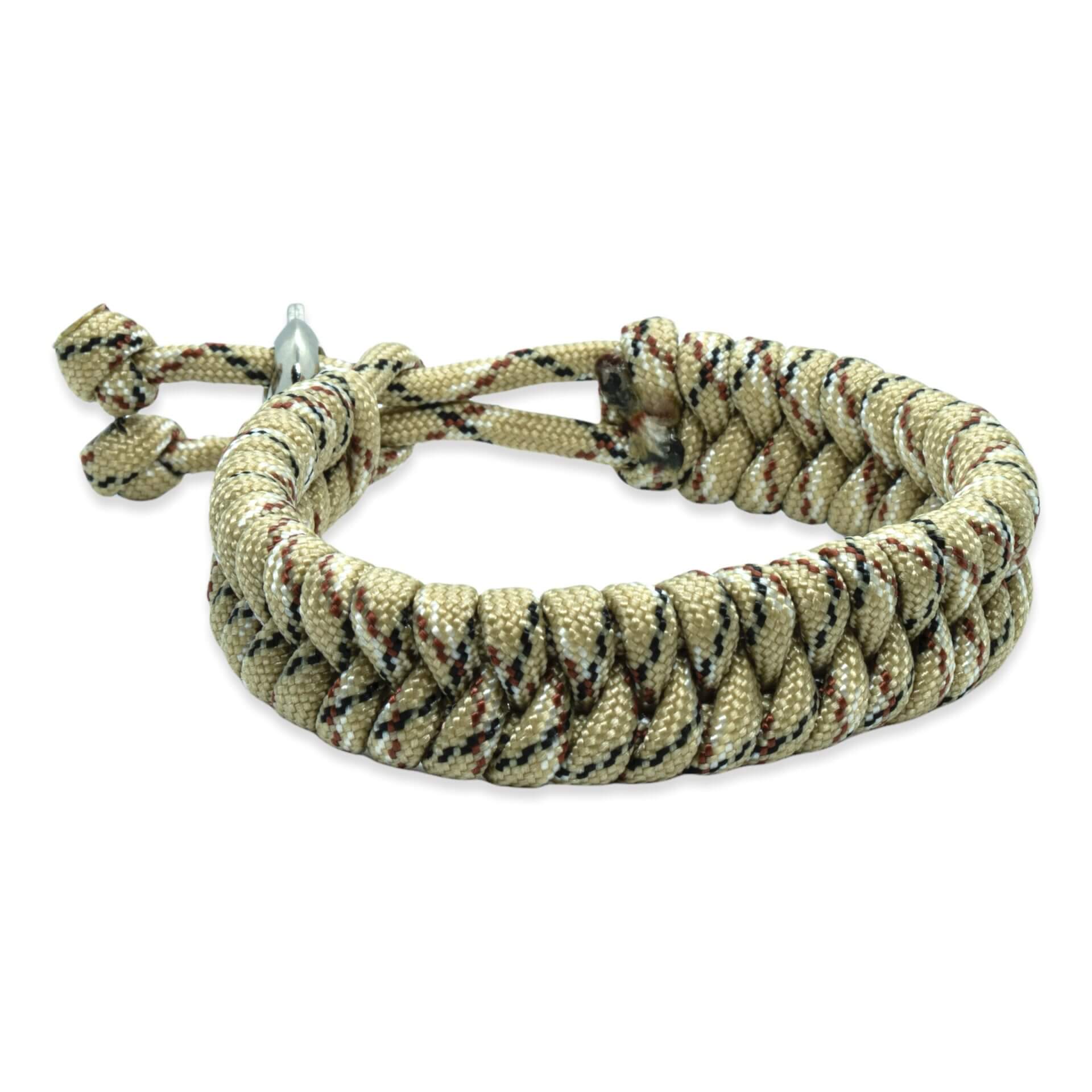 Viking Armband – Scandinavisch Gevlochten Beige Touw