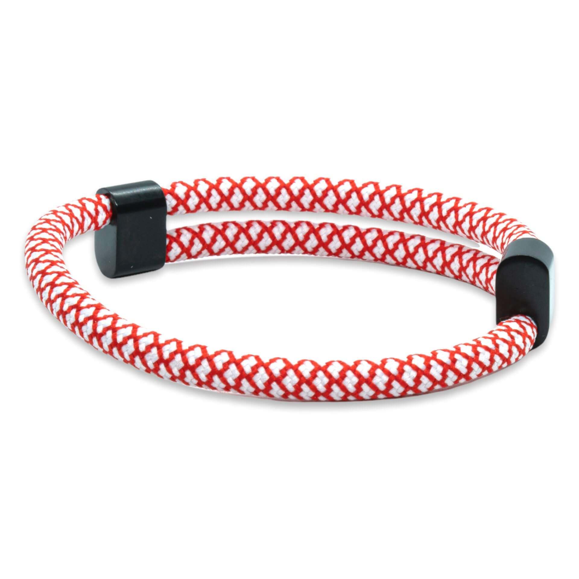 CordCraft | Verstelbaar touw – Wit Rood