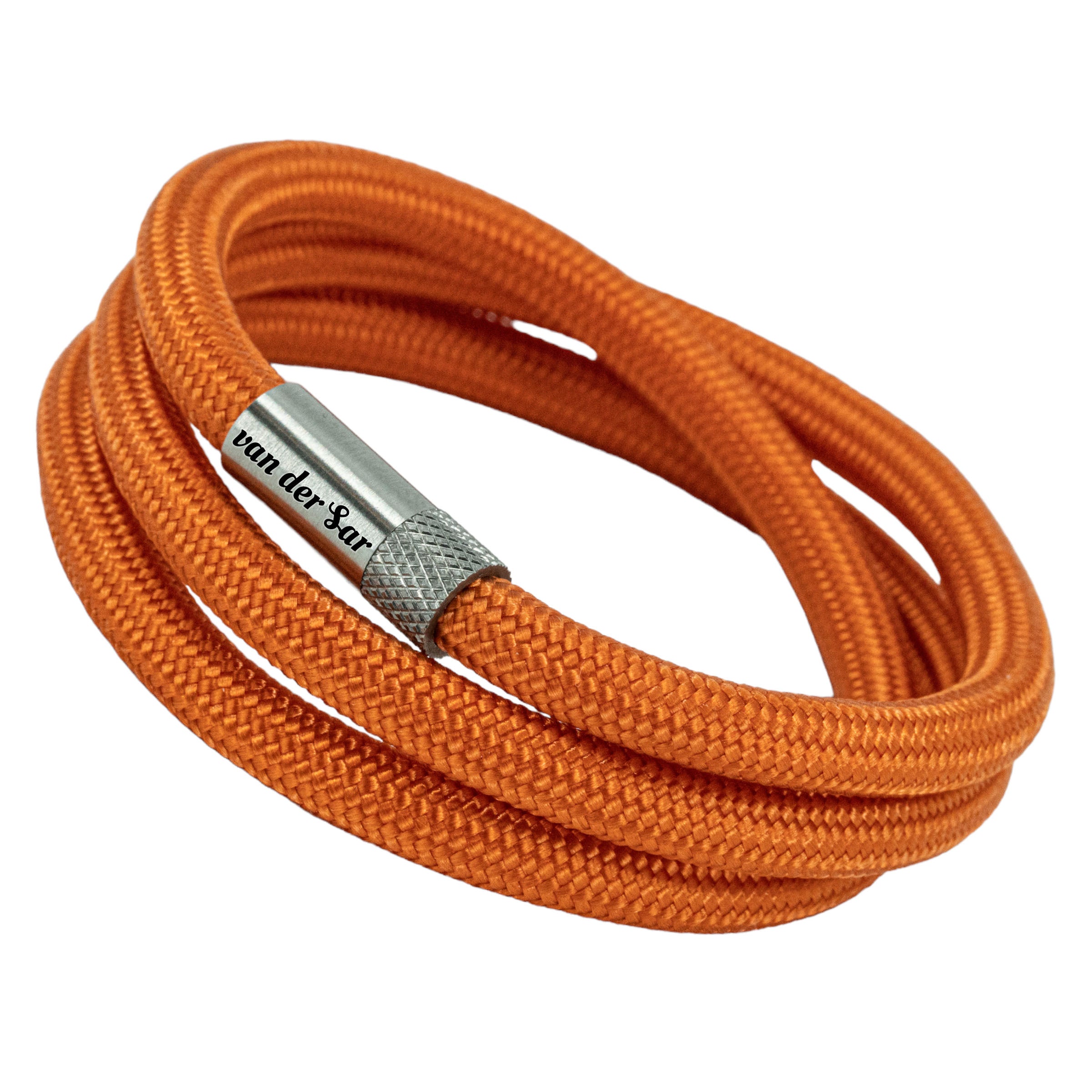 Jouw Club of Speler naam op Oranje armband – Luxe Paracord
