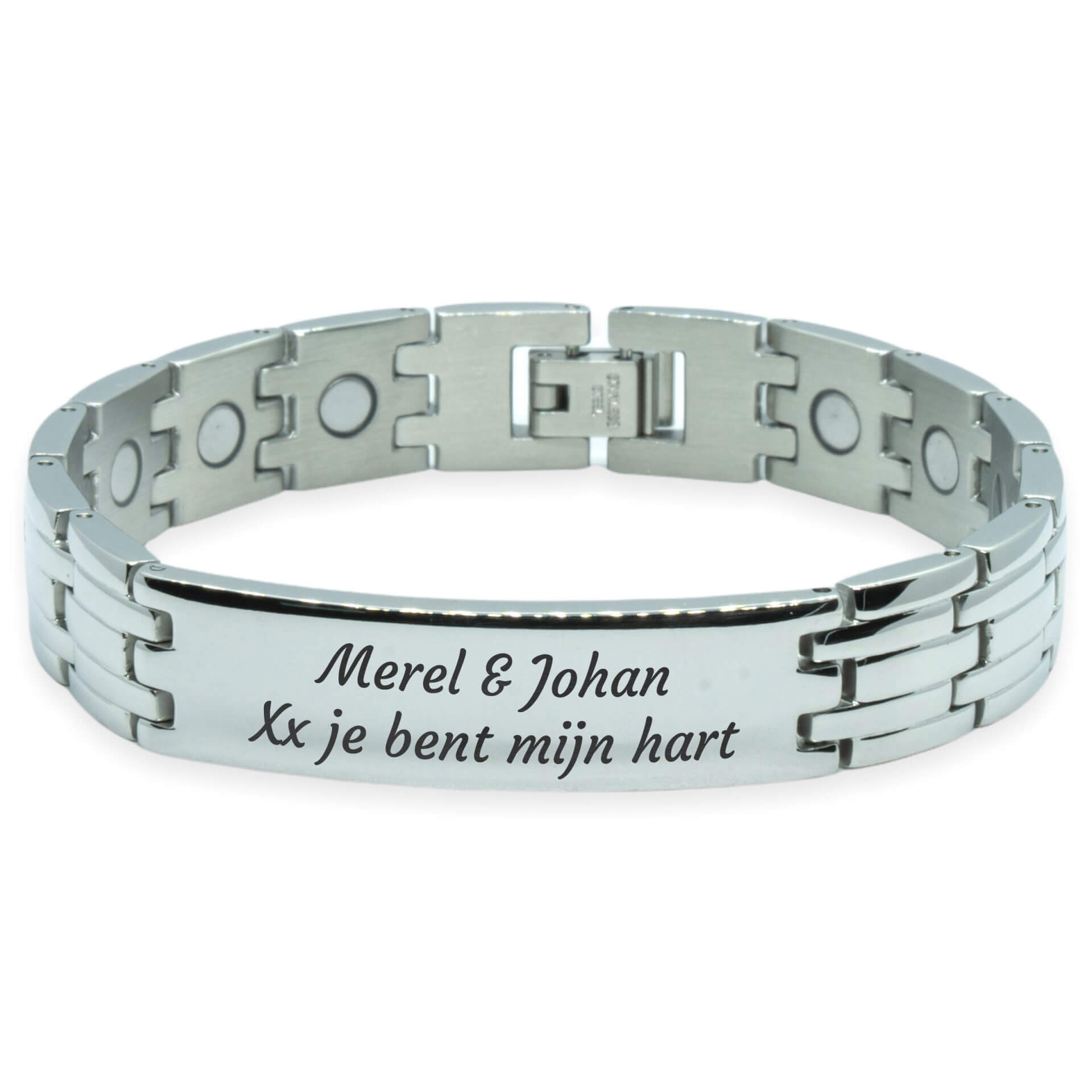 Magneet Armband – Lillestrøm + eigen gravure