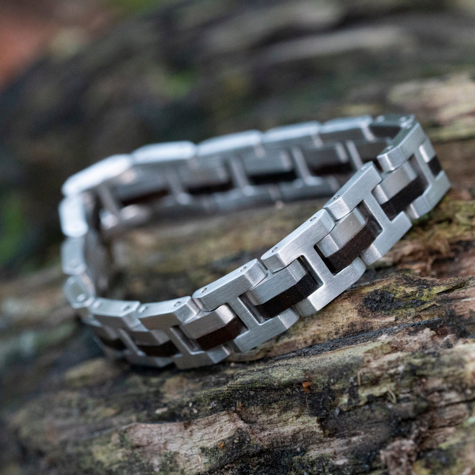 Luxe Zwart Ebbenhout (Instrumentenhout) – Houten Armband